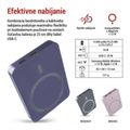 Powerbanka EMOS WI 522 /B0555BL/, 5 000 mAh, 20 W+Wireless, modrá