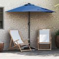 vidaXL Záhradný slnečník 294 x 150 x 223 cm Polyester a oceľ Azurblue