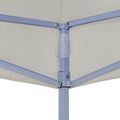 vidaXL Párty stan 200 x 200 x 315 cm Krémová Oxfordská látka