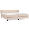 vidaXL Boxspring posteľ s matracom kapučínová 200x200 cm umelá koža