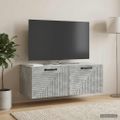 vidaXL Nástenná TV skrinka Nástenný Betónovo sivá 78,5 x 41 x 30 cm