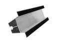 Montážny hliníkový profil H-70 dĺžka 330 mm, výška 70 mm, EPDM, trapezový mostík