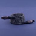 Maxlife MXUC-11 magnetický kábel USB-C - USB-C 1,0 m 100W čierny nylon
