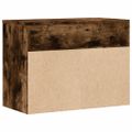 vidaXL Lavica na topánky dymový dub 60x30x45 cm spracované drevo