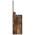 vidaXL Toaletný stolík Dymová dub 50 x 41 x 140 cm Kompozitné drevo