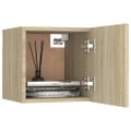 vidaXL Nočné stolíky 2 ks, dub sonoma 30,5x30x30 cm, kompozitné drevo