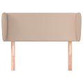 vidaXL Čelo postele so záhybmi kapučínové 83x23x78/88 cm umelá koža