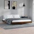 vidaXL Posteľný rám bez matraca hnedý dub 180x200 cm kompozitné drevo