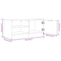 vidaXL TV stolíky 2 ks dub sonoma 80x35x36,5 cm spracované drevo