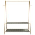 vidaXL Vešiak na oblečenie s policami 132x45,5x150,5 cm bambus