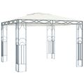 vidaXL Altánok s LED reťazou 300x300 cm, krémový