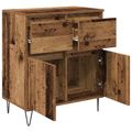 vidaXL Servírovacia skriňa Staré drevo 60 x 35 x 70 cm