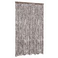 vidaXL Záves proti hmyzu hnedý a biely 118x220 cm ženilka