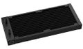 DEEPCOOL vodný chladič LE240 V2 / 2x120 PWM ARGB fan / displej / čierny