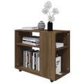 vidaXL Bočný stolík hnedý dub 70x35x60,5 cm spracované drevo