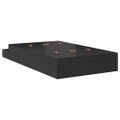 vidaXL Rám postele s úložným prostorem so zásuvkou Čierny dub 120 cm