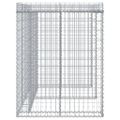 vidaXL Gabiónová stena na smetný kôš 192x91x120 cm pozinkované železo