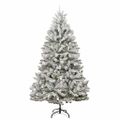 vidaXL Umelý Sklápací Vianočný Stromček 300 LED Zelená a biela 270 cm