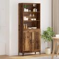 vidaXL Highboard 2 ks Staré drevo 69,5 x 34 x 180 cm Kompozitné drevo