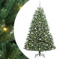vidaXL Umelý Sklápací Vianočný Stromček Zelená 180 cm PVC a kov