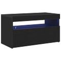 vidaXL TV skrinka 75 x 35 x 40 cm Čierny dub Kompozitné drevo