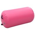 vidaXL Nafukovací gymnastický valec s pumpou 120x90 cm PVC ružový