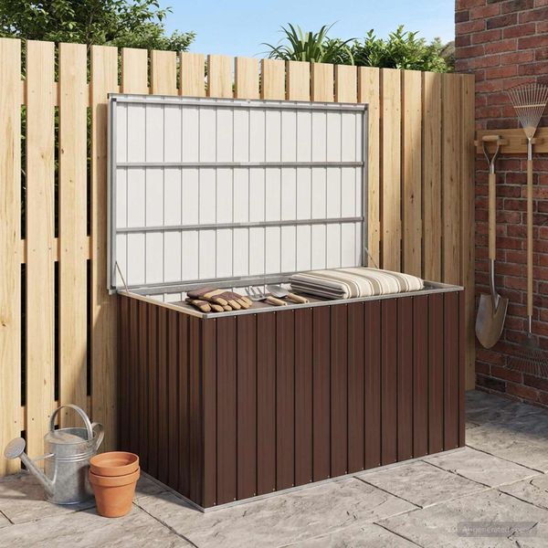 vidaXL Záhradný úložný box hnedý 171x99x93 cm