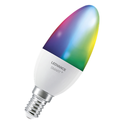 LEDVANCE SMART LED žiarovka CLAS B 40 4,9 W E14 Multicolor