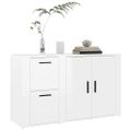 vidaXL Komoda lesklá biela 100x33x59,5 cm spracované drevo