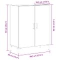 vidaXL Servírovacia skriňa Čierny dub 69,5 x 34 x 90 cm