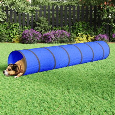 vidaXL Tunel pre psa modrý Ø 50x300cm polyester