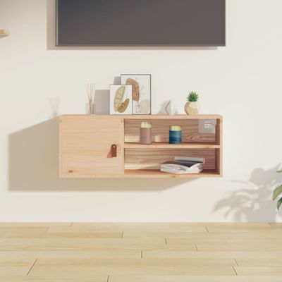 vidaXL Nástenná skrinka 80x30x30 cm masívna borovica