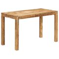 vidaXL Jedálenský stôl Hnedá 60 x 120 x 76 cm Masívne mango drevo