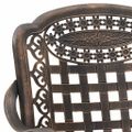 vidaXL Súprava záhradných stolov 3 ks Bronzová Liate hliník