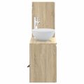 vidaXL Sada kúpeľňového nábytku 2 ks Dub sonoma 33 x 34,5 x 100 cm