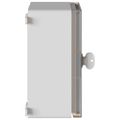 vidaXL Ovládacia skriňa Sivá 25 x 13 x 24 cm ABS plast