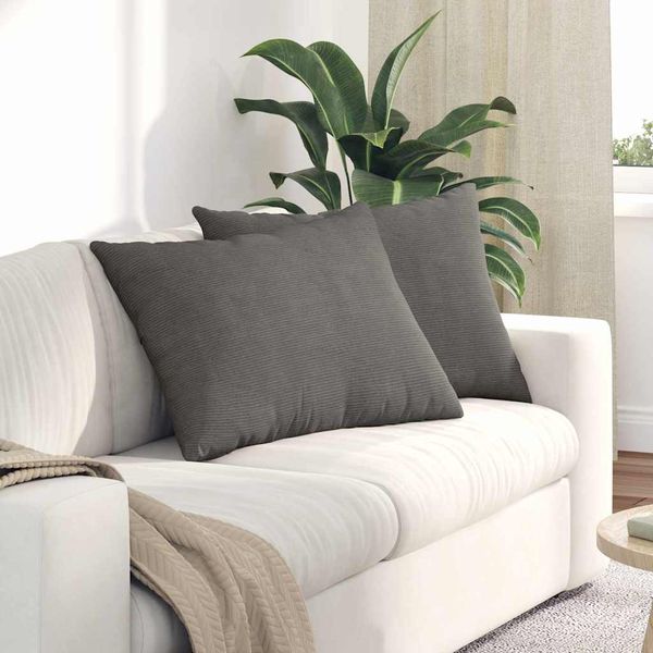 vidaXL Vankúše na pohovku 2 pcs Svetlosivá 70 x 50 cm