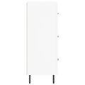 vidaXL Komoda biela 34,5x34x90 cm spracované drevo