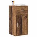 vidaXL Servírovacia skriňa so zásuvkou Staré drevo 38 x 34 x 75 cm