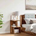vidaXL Nočná skrinka Old Wood 35x35x55 cm Engineered Wood