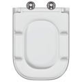 vidaXL WC sedadlo Biela 47,5 x 35 x 3,6 cm Duroplast