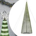 vidaXL LED vianočný stromček 1544 LED studená biela 500 cm