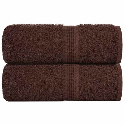 vidaXL Uteráky pre hostí FROGN 2 ks hnedé 30x50 cm 360 g/m²