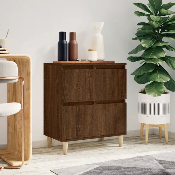 vidaXL Komoda hnedý dub 60x35x70 cm spracované drevo