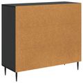 vidaXL Servírovacia skriňa Čierna 89 x 34,5 x 80 cm Kompozitné drevo