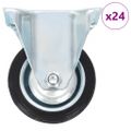 vidaXL 24 ks pevné kolieska 75 mm