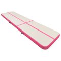 vidaXL Nafukovacia žinenka s pumpou 600x100x15 cm, PVC, ružová