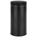 vidaXL Automatický odpadkový kôš, senzor 70 l, uhlíková oceľ, čierny