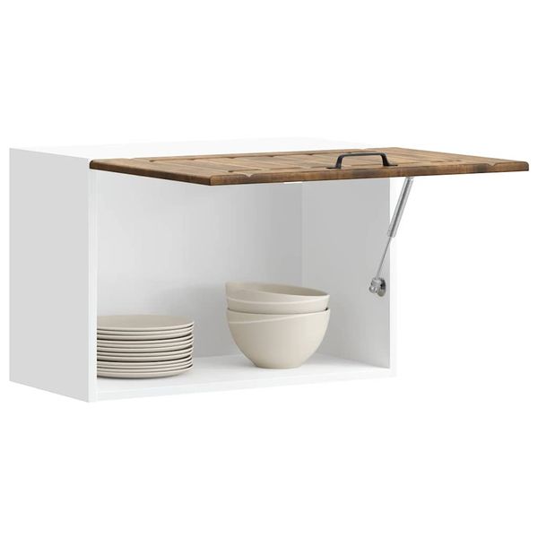 vidaXL Kuchynská nástenná skrinka Lucca, tmavý dub, kompozitné drevo