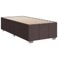 vidaXL Boxspring posteľ s matracom tmavohnedá 90x190 cm látka